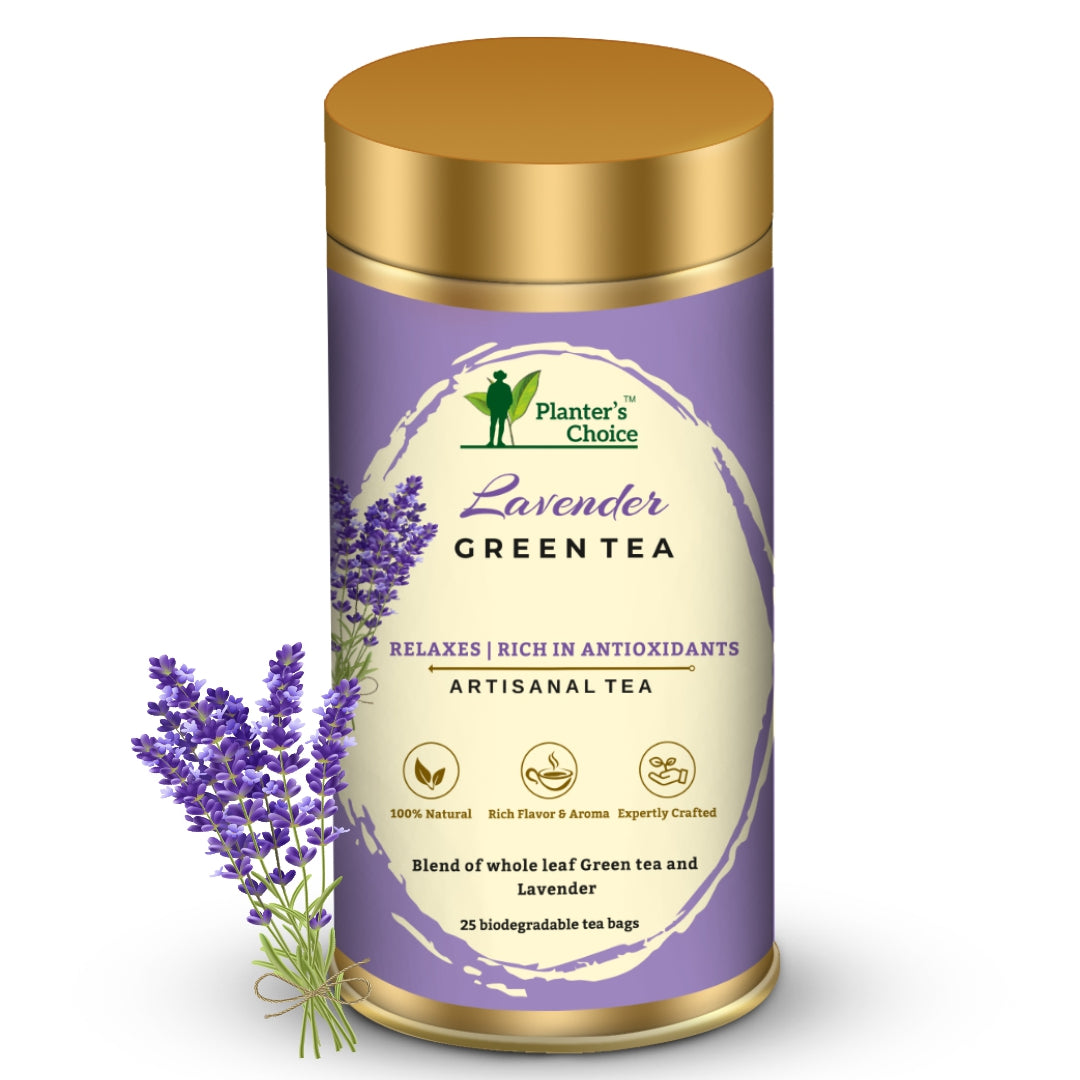 Lavender Green Tea, 25 Tea Bags, 50GMS