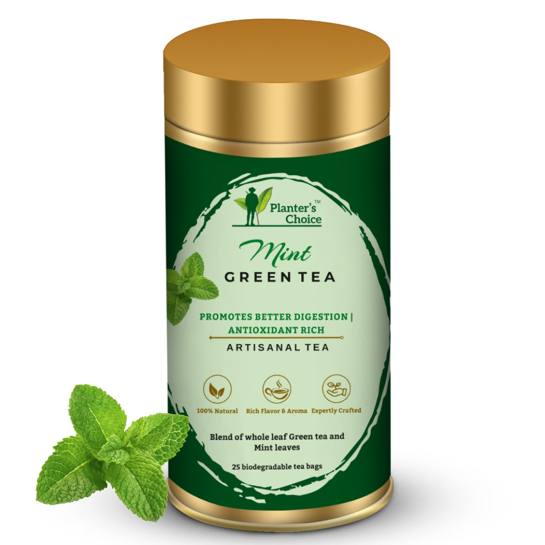 Mint Green Tea, 25 Tea Bags, 50 GMS