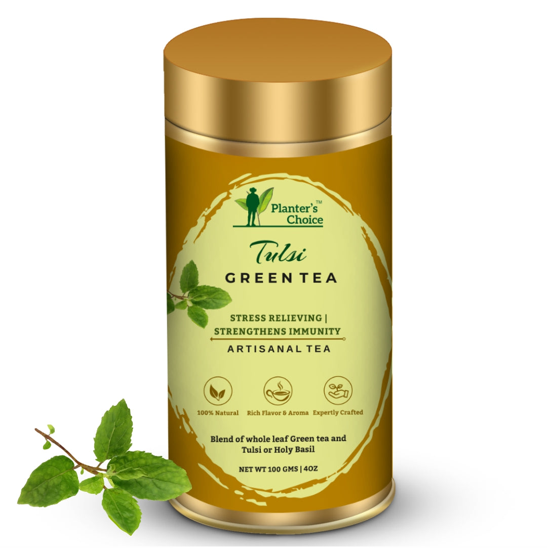 Tulsi Green Tea, Loose Leaf, 100GMS